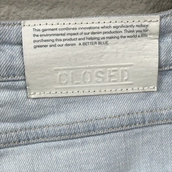 New Closed Denim Briston Straight Jeans Rigid Cotton Organic Sz 28 - Picture 9 of 16